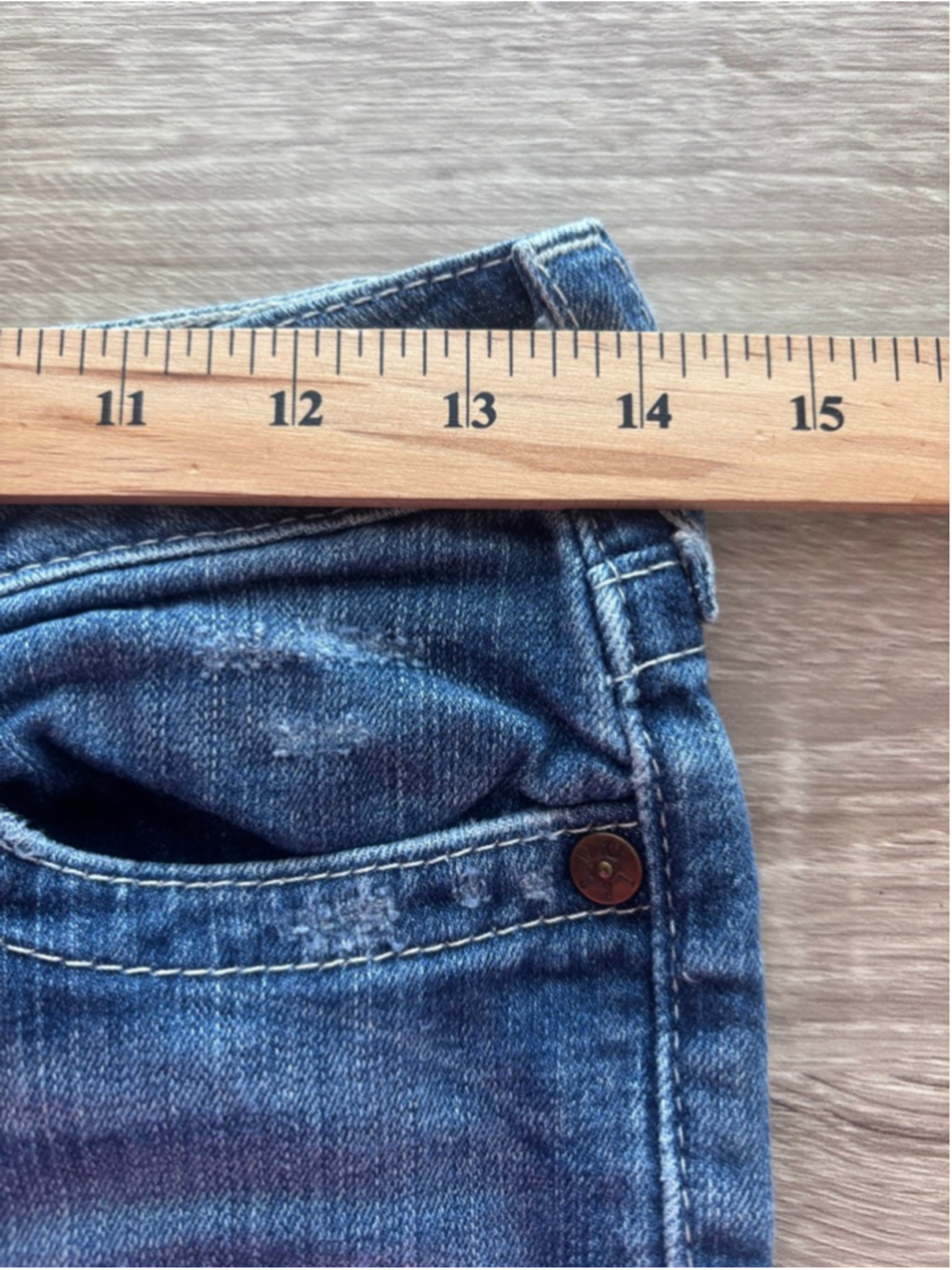 True Religion Rainbow Stitch Boot Cut Jeans Womens Size 27 - Picture 10 of 13